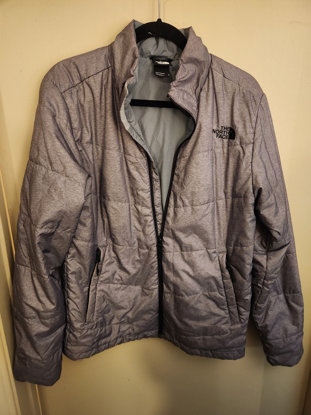 The North Face Men's Silver-Gray Puffer Jacket